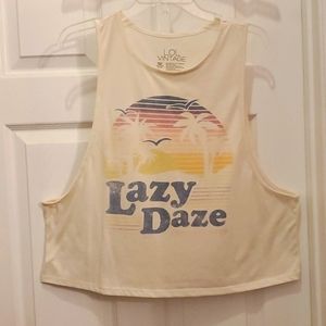 EUC Women's Large LOL Vintage Lazy Daze Tank